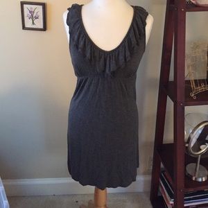 Grey jersey knit dress