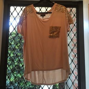 ❌ TRADED ❌ Gold sequin top