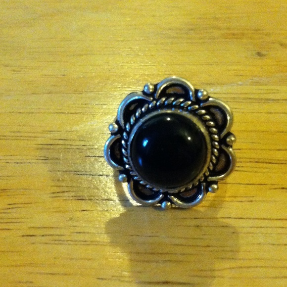 Black onyx 925 ring