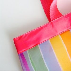 colorful beach tote