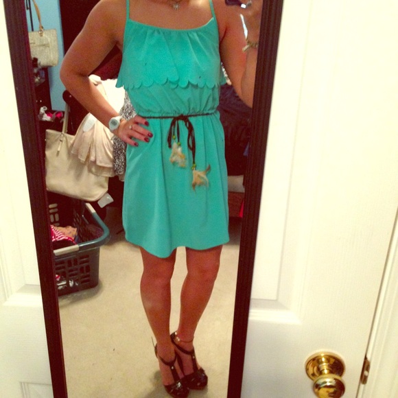 Teal dress
