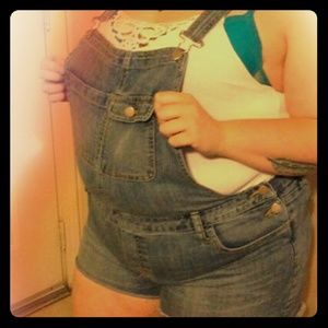 Cute shorts overalls
