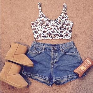 Flowery crop top