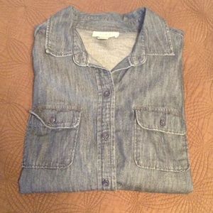 Chambray button down shirt