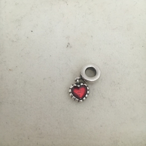Pandora red heart charm - Picture 2 of 2