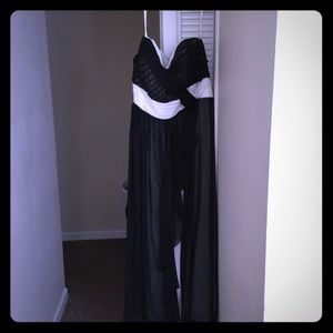 Beautiful Black and White Formal Dress