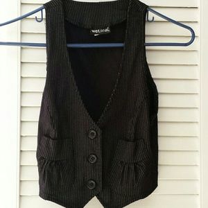 Sleeveless cardigan jacket