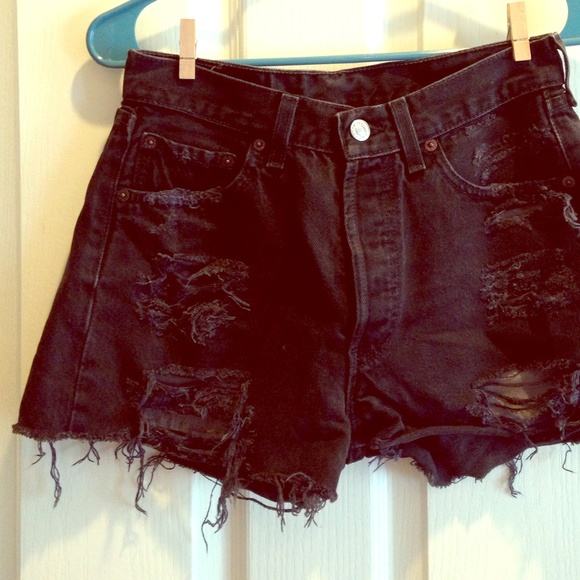 Levi's high waisted shorts