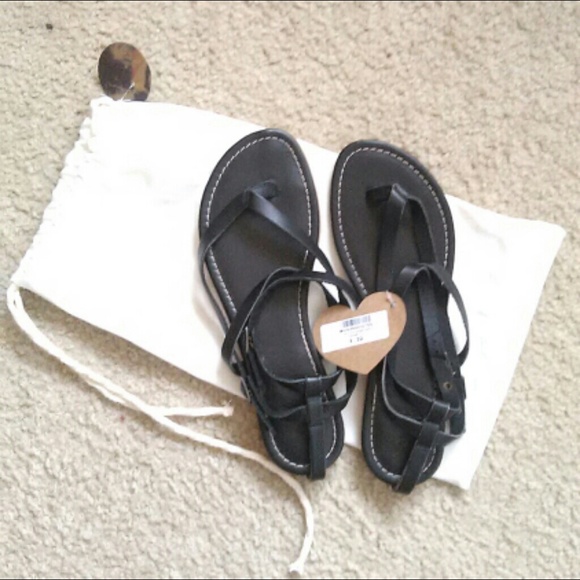 brandy melville black sandals