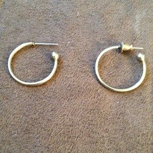 Silver plated hoop earrings