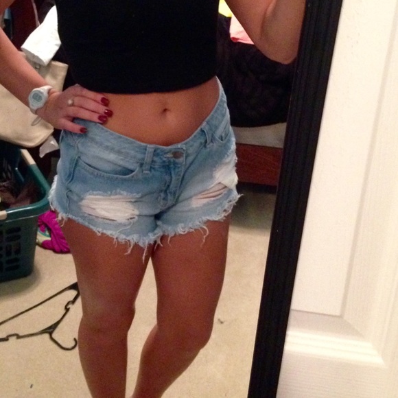 High rise shorts