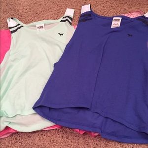PINK tank tops.