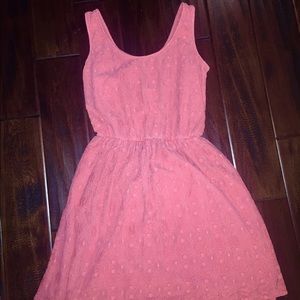 pink lace summer dress