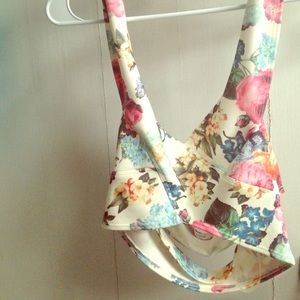 Nasty Gal - Rose Tattoo Crop Top