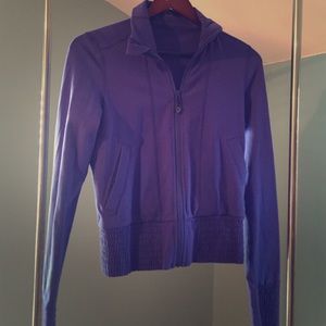 Blue lululemon bomber jacket