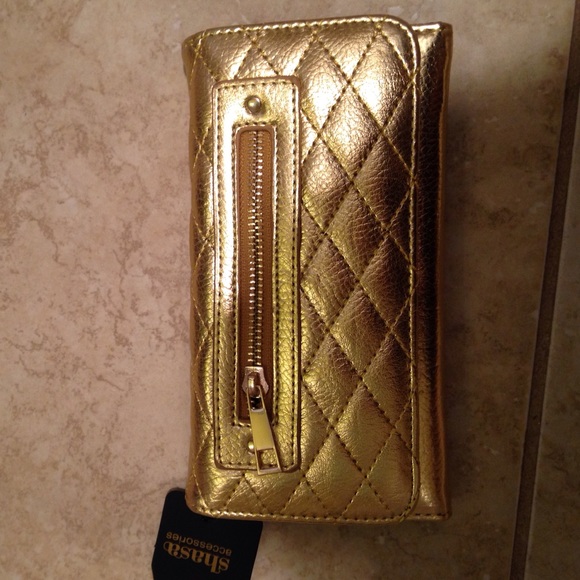 BRAND NEW gold wallet/clutch