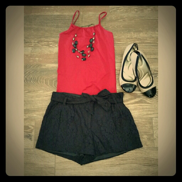 Mimi Chica Black Lace Shorts