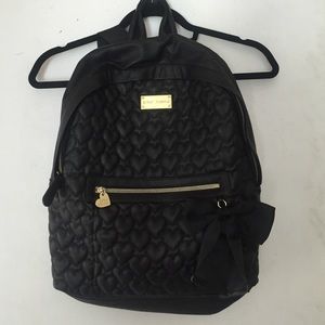 Black with gold Betsy Johnson Backpack 💖
