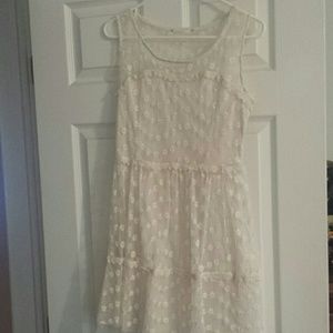 White lace dress