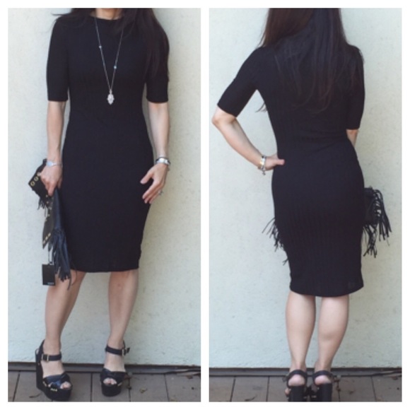 Black stunning midi dress - Picture 2 of 4