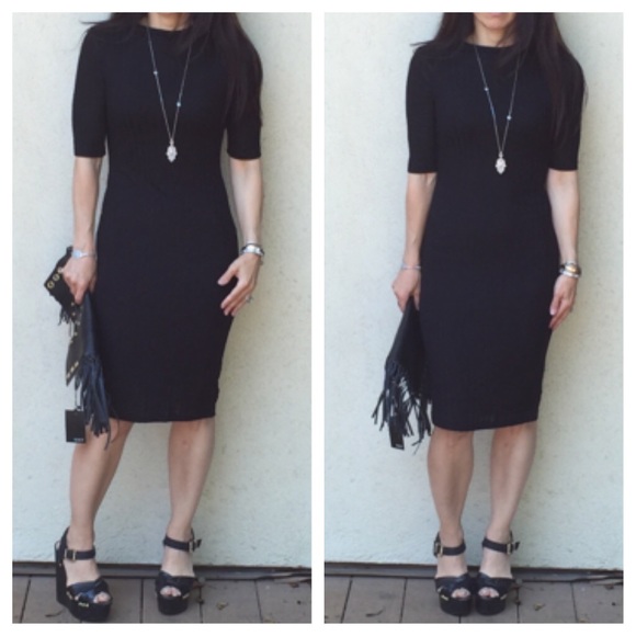 Black stunning midi dress - Picture 3 of 4