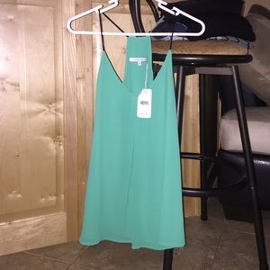 Dressy green racer back never been worn.