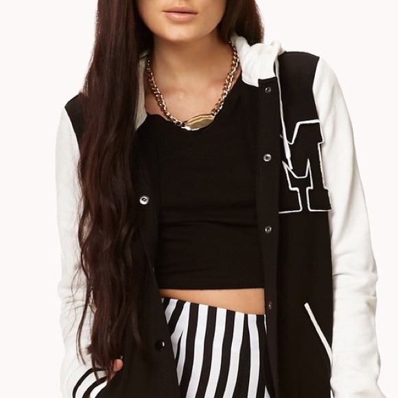 Black letterman jacket