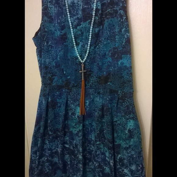 Beautiful water-color print dress