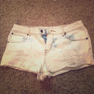 Forever 21 acid wash Jean shorts