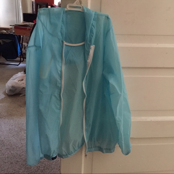Blue brandy windbreaker