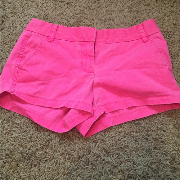 J Crew hot pink shorts