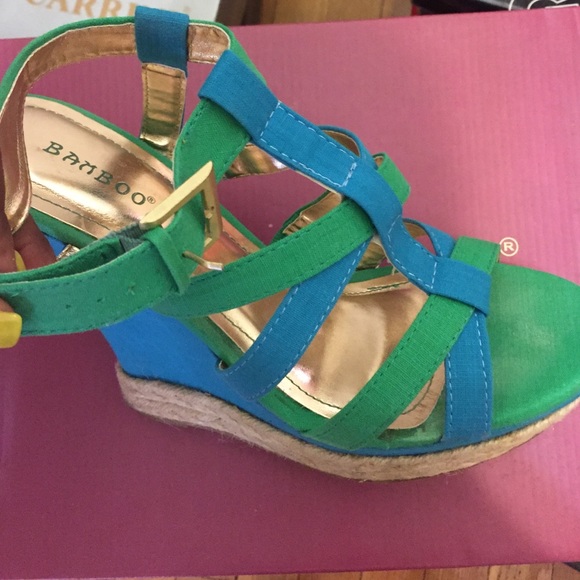 Turquoise and Green Wedges