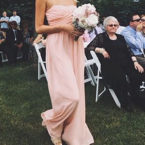 LuLu*s Exclusive Engagement Peach Strapless Dress