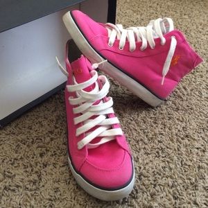 Pink Polo Hi Tops