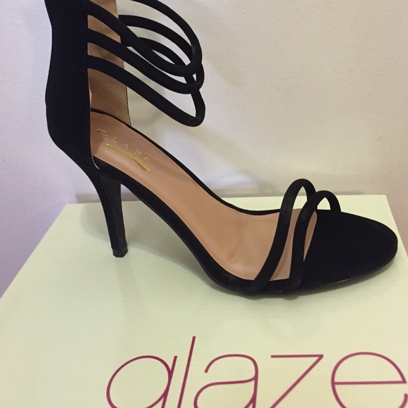 Black Open Toe Pumps