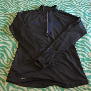 Nike Dri-Fit Gray BSU 1/4 Zip Shirt