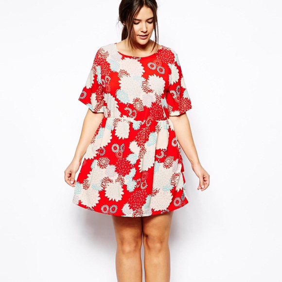 Alice & You Chinese Floral Print Tea Dress