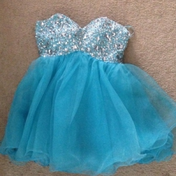 Blue sparkly dress