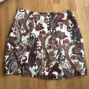 Paisley mini skirt