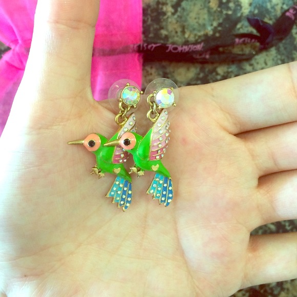 Betsey Johnson Jewelry - Betseyville by Betsey Johnson Hummingbird Earrings