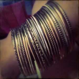 Gold bangles