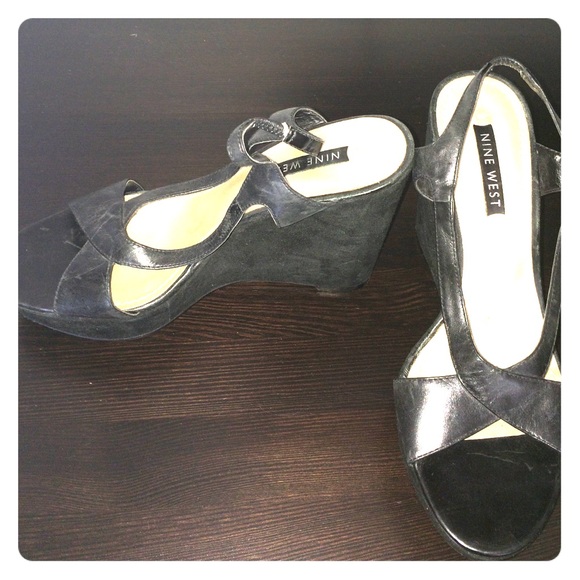 Nine West Strappy Wedges