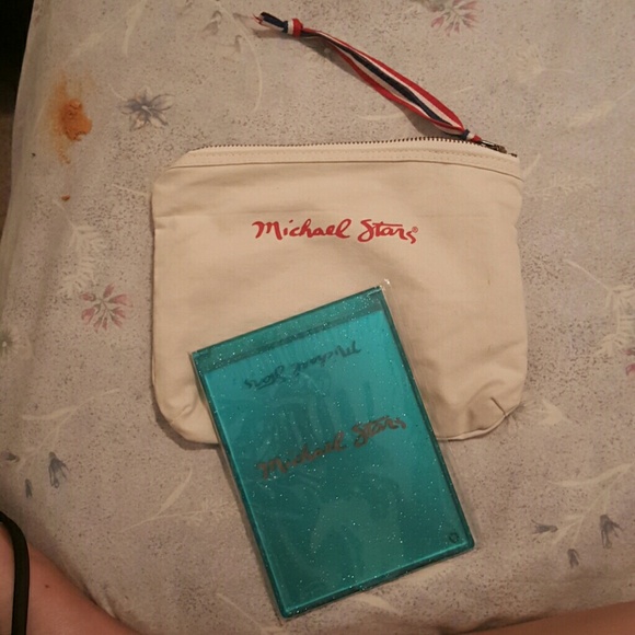 Cute accessory  bag with fold up mirror