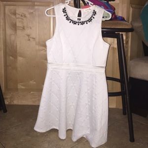White never worn dress.