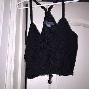 Kendall and Kylie Lace Up Bralette Top