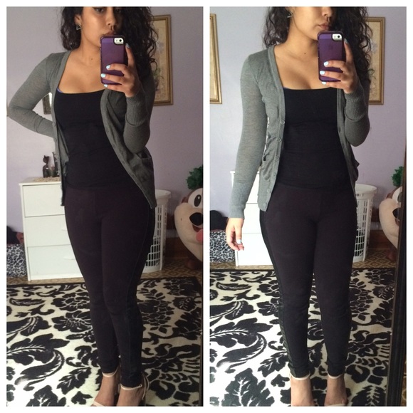 Grey cardigan