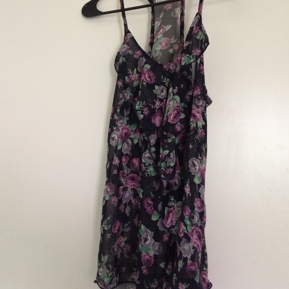 Sheer floral blouse