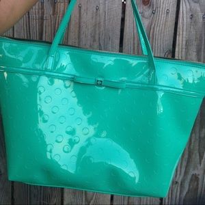 Kate spade New York camellia tote bag bright beryl