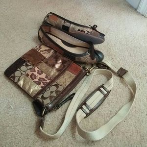 Authentic Coach Cross body purse and shoes