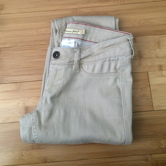Beige skinny khaki